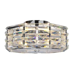 Elstead Deckenlampe Kristall Metall rund Ø48cm E27 BERSIVA< Deckenleuchten|Flurlampen