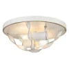 Elstead Deckenlampe Landhausstil D: 33 cm rund Shabby Weiß Antik< Flurlampen|Bürolampen