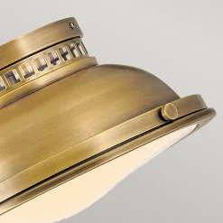 Deckenleuchten|Flurlampen*Elstead Deckenlampe Messing antik 2x E27 Ø 32 cm Industrial Design