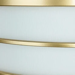 Elstead Deckenlampe Messing Creme 3x E27 Ø 34 cm rund SHOJI< Wohnzimmerlampen|Glaslampen