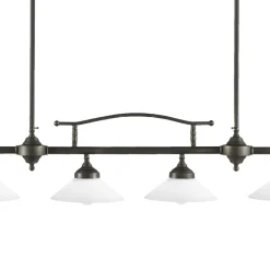 Giovanni Battista Deckenlampe Messing Glas E27 B: 95 cm höhenverstellbar< Deckenleuchten|Hängelampen