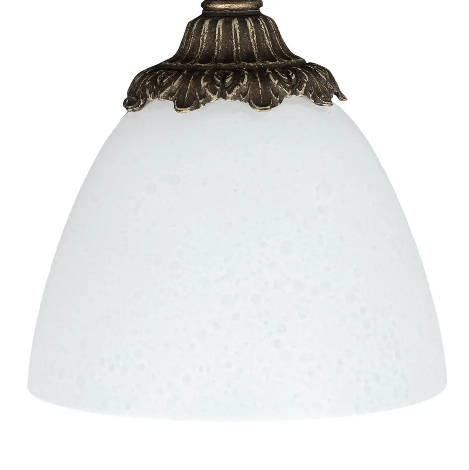 Deckenleuchten|Flurlampen*Giovanni Battista Deckenlampe Messing Glas Jugendstil Handarbeit edel