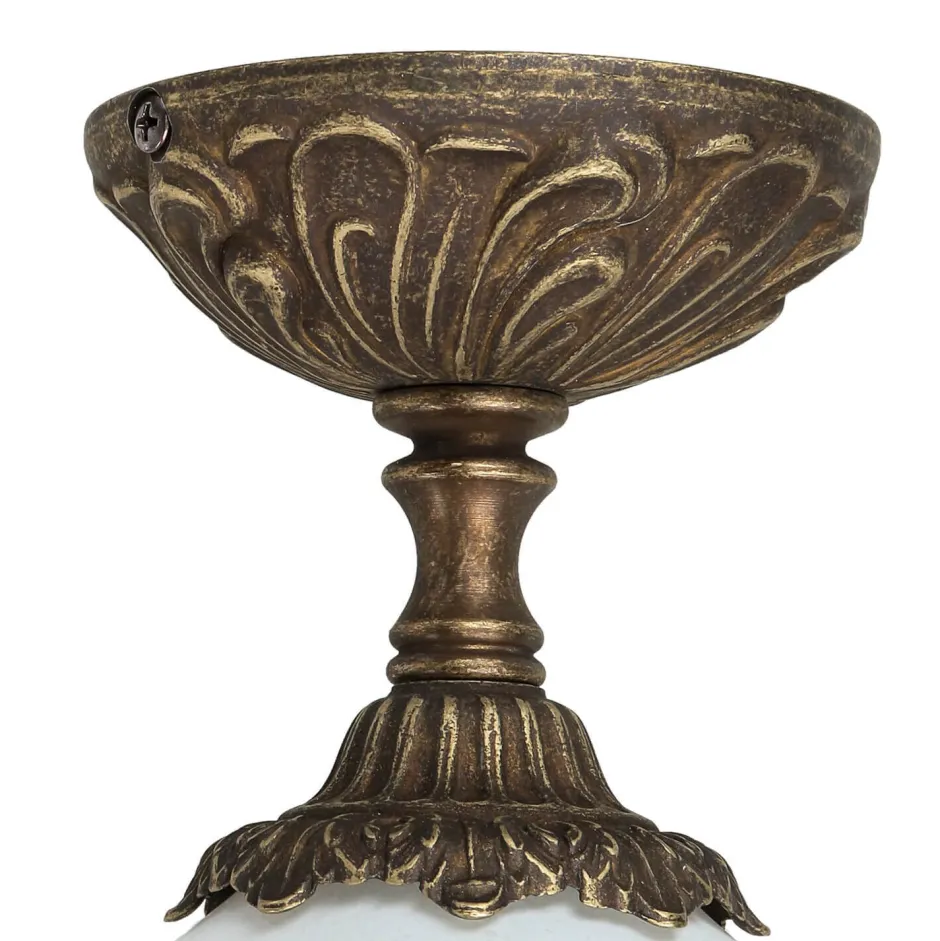 Deckenleuchten|Flurlampen*Giovanni Battista Deckenlampe Messing Glas Jugendstil Handarbeit edel