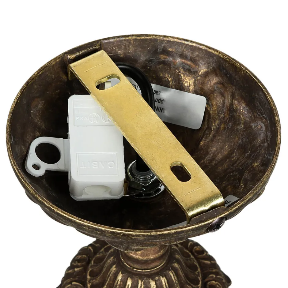 Deckenleuchten|Flurlampen*Giovanni Battista Deckenlampe Messing Glas Jugendstil Handarbeit edel