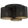 Luminex Deckenlampe Metall Ø45 cm rund E27 Loft in Schwarz Gold< Deckenleuchten|Flurlampen