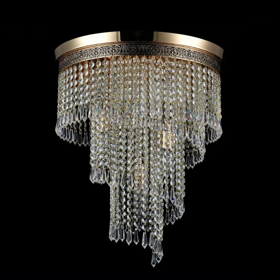 Maytoni Deckenlampe Metall D: 42 cm in Gold E14 rund Klassisch< Deckenleuchten|Schlafzimmer Lampen