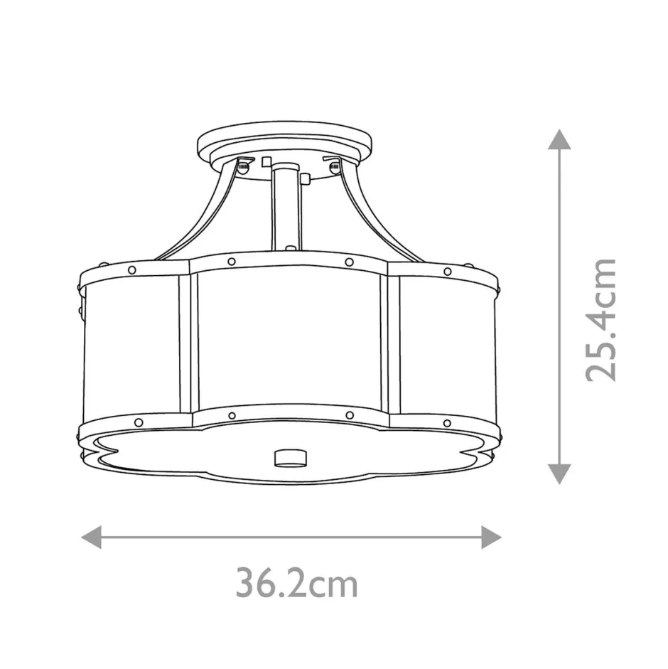 Deckenleuchten|Badezimmer Lampe*Elstead Deckenlampe Metall E27 in Schwarz-Messing XENIA