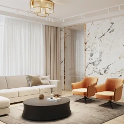 Deckenleuchten|Badezimmer Lampe*Maytoni Deckenlampe Metall Glas Ø 65 cm in Gold E14 rund KLARA