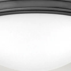 Deckenleuchten|Flurlampen*Elstead Deckenlampe Metall Glas D: 34,6 cm rund 2x E27