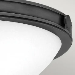 Deckenleuchten|Flurlampen*Elstead Deckenlampe Metall Glas D: 34,6 cm rund 2x E27