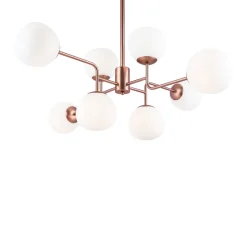 Deckenleuchten|Badezimmer Lampe*Maytoni Deckenlampe Metall Glas E14 96 cm breit in Messing Weiß