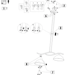 Deckenleuchten|Badezimmer Lampe*Steinhauer Deckenlampe Metall Glas in Bronze Creme 112 cm blendarm