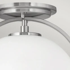 Elstead Deckenlampe Metall Glas rund Ø 28,2 cm E27 Kugel Schirm< Deckenleuchten|Badezimmer Lampe