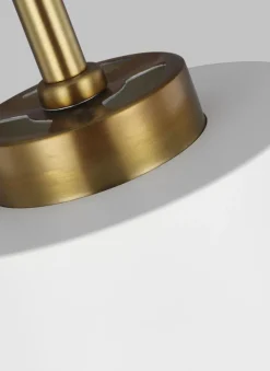 Elstead Deckenlampe Metall in Messing Weiß E27 Retro Design< Deckenleuchten|Retro Lampen