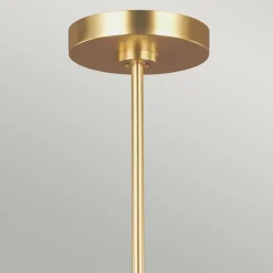 Elstead Deckenlampe Metall in Weiß Messing Ø81cm Retro< Deckenleuchten|Retro Lampen