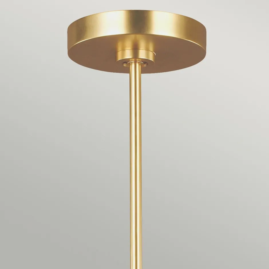 Elstead Deckenlampe Metall in Weiß Messing Ø81cm Retro< Deckenleuchten|Retro Lampen