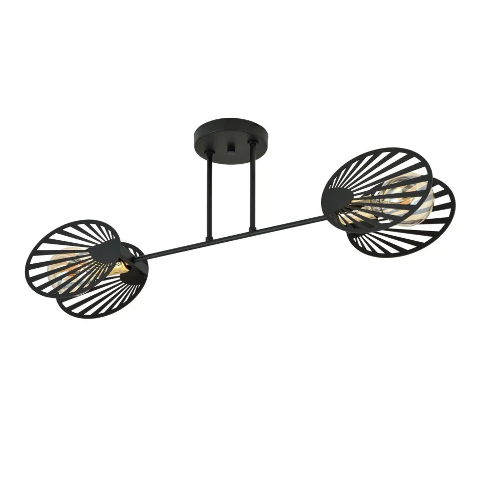 Emibig Deckenlampe Metall Schwarz 86 cm lang Modern CADMUS< Deckenleuchten|Moderne Lampen