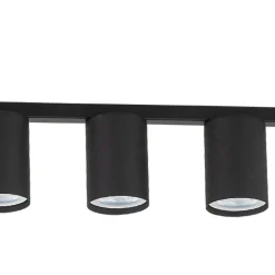 TK Lighting Deckenlampe Metall Schwarz lang 100 cm flach 4-flammig< Esszimmer Lampen|Wohnzimmerlampen