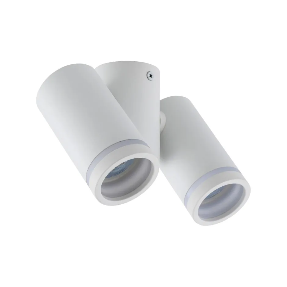 TK Lighting Deckenlampe Metall Weiß verstellbar L: 17 cm GU10 2-flammig< Flurlampen|Bürolampen