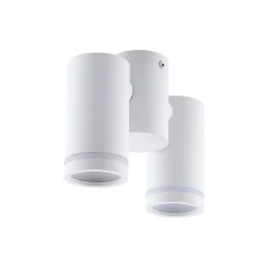 TK Lighting Deckenlampe Metall Weiß verstellbar L: 17 cm GU10 2-flammig< Flurlampen|Bürolampen