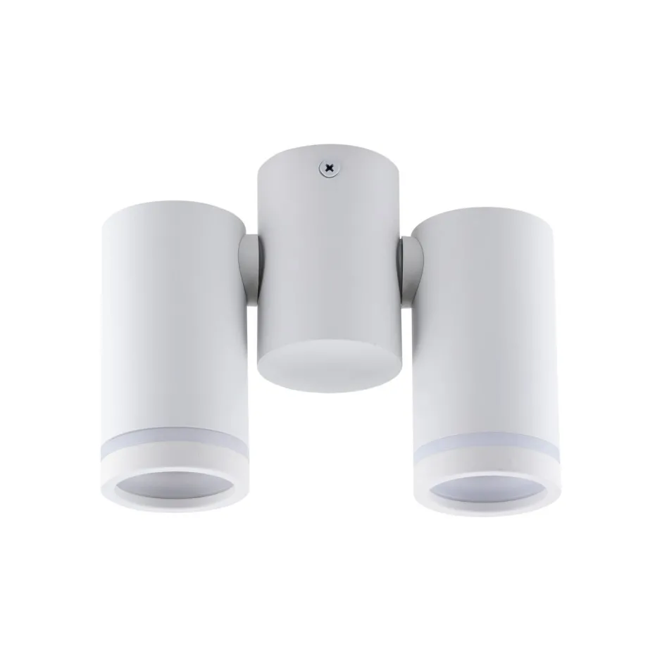 TK Lighting Deckenlampe Metall Weiß verstellbar L: 17 cm GU10 2-flammig< Flurlampen|Bürolampen