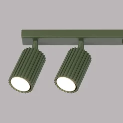 Flurlampen|Wohnzimmerlampen*Sollux Deckenlampe Modern 117 cm lang GU10 6-flammig schwenkbar Grün