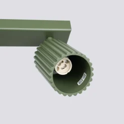 Flurlampen|Wohnzimmerlampen*Sollux Deckenlampe Modern 117 cm lang GU10 6-flammig schwenkbar Grün