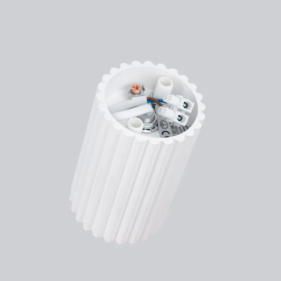 Flurlampen|Wohnzimmerlampen*Sollux Deckenlampe Modern klein H: 10 cm Ø 6,5 cm Weiß Aufputz