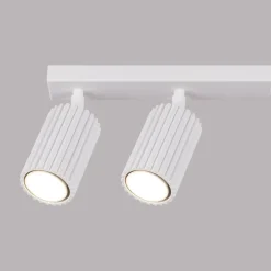 Flurlampen|Wohnzimmerlampen*Sollux Deckenlampe Modern Weiß 117 cm schwenkbar 6x GU10 Aluminium
