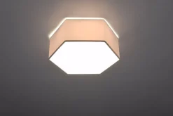 Wohnzimmerlampen|Moderne Lampen*Sollux Deckenlampe Modern Weiß flach blendarm 2x E27