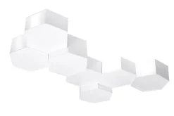 Wohnzimmerlampen|Moderne Lampen*Sollux Deckenlampe Modern Weiß flach blendarm 2x E27