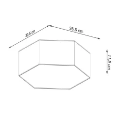 Wohnzimmerlampen|Moderne Lampen*Sollux Deckenlampe Modern Weiß flach blendarm 2x E27