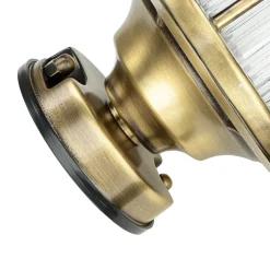 Metall Lampen|Messinglampen*Lido Deckenlampe Outdoor Echt-Messing Glas IP54 Maritim