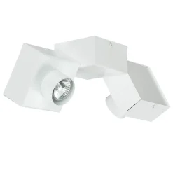 Deckenleuchten|Flurlampen*Emibig Deckenlampe Quader Design Weiß Metall 2x GU10