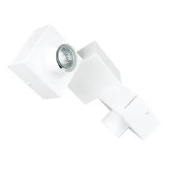 Deckenleuchten|Flurlampen*Emibig Deckenlampe Quader Design Weiß Metall 2x GU10