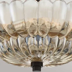 Deckenleuchten|Flurlampen*Elstead Deckenlampe Rauchglas D: 29,7 cm E14 3-flammig