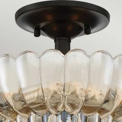 Deckenleuchten|Flurlampen*Elstead Deckenlampe Rauchglas D: 29,7 cm E14 3-flammig