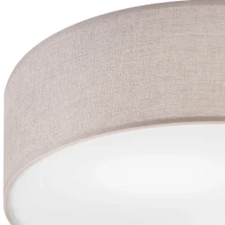 Lamkur Deckenlampe rund Ø 45 cm für 2x E27 Stoff blendarm Modern< Deckenleuchten|Flurlampen