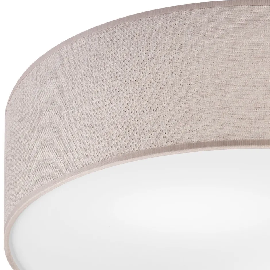 Lamkur Deckenlampe rund Ø 45 cm für 2x E27 Stoff blendarm Modern< Deckenleuchten|Flurlampen