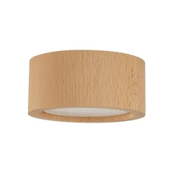 TK Lighting Deckenlampe rund Ø 9,5 cm H: 4,5 cm Aufputz GX53 Holz< Metall Lampen|Holzlampen
