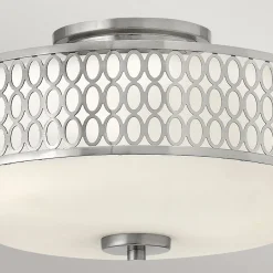 Deckenleuchten|Flurlampen*Elstead Deckenlampe rund Ø 38,3 cm Metall Glas blendarm 3x E27