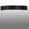 Sollux Deckenlampe rund Ø 100 cm Schwarz blendarm 6x E27 ZIROLI< Wohnzimmerlampen|Stofflampen