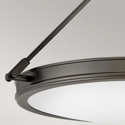 Elstead Deckenlampe rund Ø 55,8 cm Schwarz Weiß 4x E14 Metall Glas< Deckenleuchten|Flurlampen