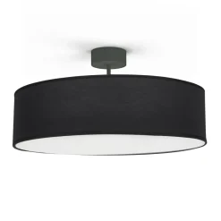 Nowodvorski Deckenlampe rund Ø 50 cm Stoff Schirm 3x E27 blendarm< Deckenleuchten|Flurlampen