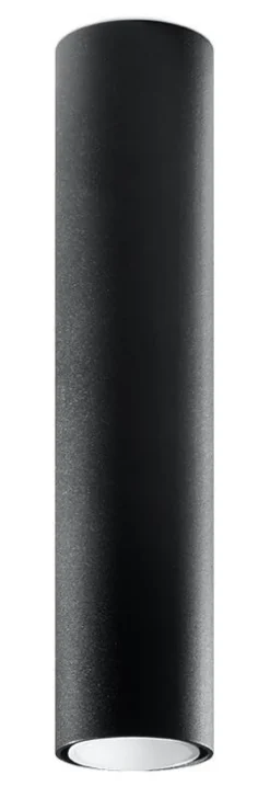 Küchenlampen|Moderne Lampen*Sollux Deckenlampe schmal Ø 6 cm H: 40 cm Metall Schwarz GU10