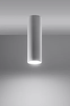 Sollux Deckenlampe schmal Ø 6 cm Modern Metall Weiß GU10< Küchenlampen|Moderne Lampen