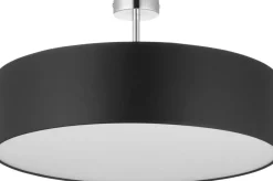 Deckenleuchten|Bürolampen*TK Lighting Deckenlampe Schwarz Chrom Ø60cm Wohnzimmer Leuchte