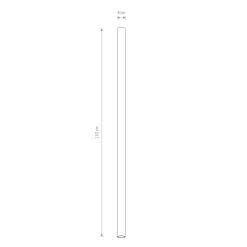 Metall Lampen|Küchenlampen*Nowodvorski Deckenlampe Schwarz GU10 R35 Ø 4 cm H: 110 cm