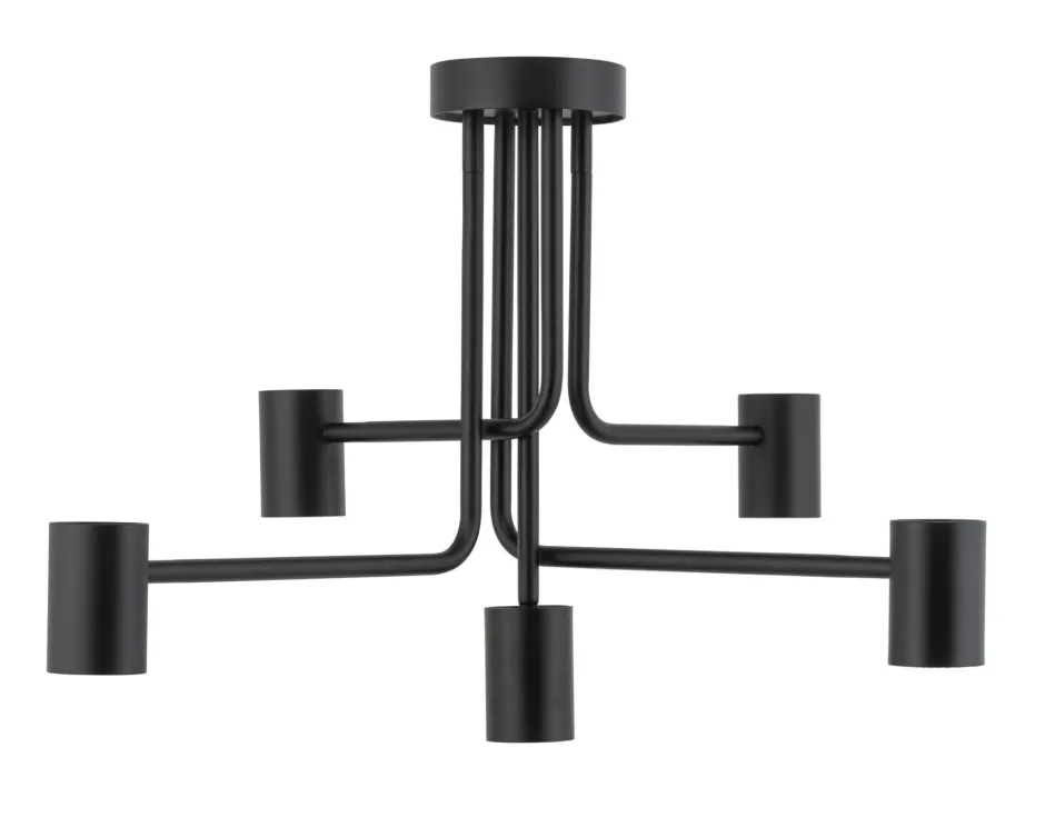 Sigma Deckenlampe Schwarz Metall GU10 Beleuchtung akzentuiert< Deckenleuchten|Esszimmer Lampen