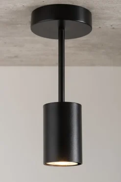 Sigma Deckenlampe Schwarz Metall H:27 cm GU10 Beleuchtung< Deckenleuchten|Flurlampen